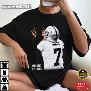 Geno Smith No Luck Just Hate Las Vegas Raiders T Shirt (2)