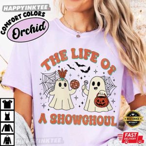 The Life Of A Showghoul Swiftie Cute Ghost Halloween Comfort Colors T Shirt (2)