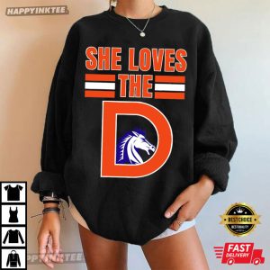 Denver Broncos Football She Loves The D T Shirt (4)