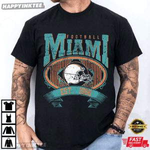 Miami Football Vintage Style 1966 T Shirt (1)