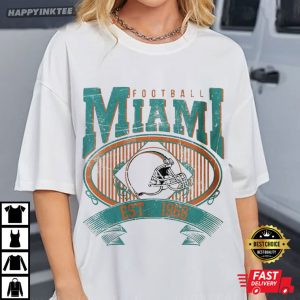 Miami Football Vintage Style 1966 T Shirt (2)