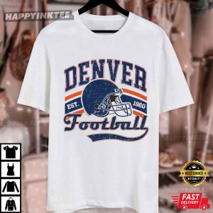 Denver Football Vintage 1960 Gift For Fan T Shirt (4)