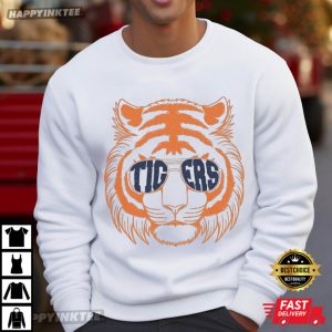 Retro Navy And Orange Tigers Baseball T Shirt (3)