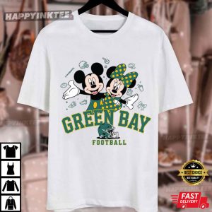Green Bay Football Mickey Minnie Game Day T Shirt (3)