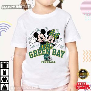 Green Bay Football Mickey Minnie Game Day T Shirt (4)