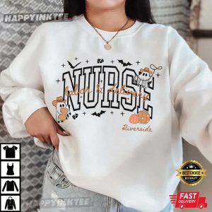 Labor And Delivery Nurse Halloween Western Ghost T Shirt (2)