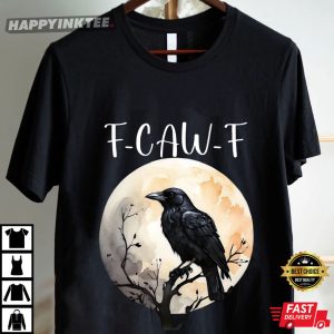 F Caw F Funny Crow Fuck Off T Shirt (4)
