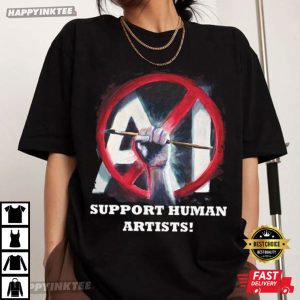 Support Human Artists No AI T-Shirt
