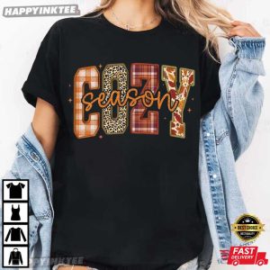 Cozy Season Retro Fall T Shirt (1)