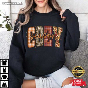 Cozy Season Retro Fall T Shirt (3)