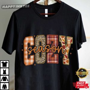 Cozy Season Retro Fall T Shirt (4)