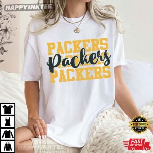 Green Bay Packers Retro Football T Shirt (1)