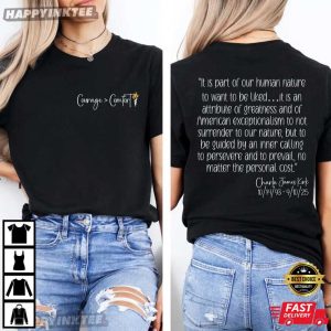Charlie Kirk Turning Point Quote Courage Patriot T Shirt (1)
