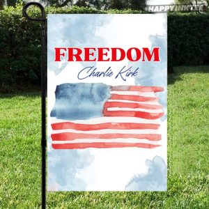Freedom Charlie Kirk Tribute American Flag