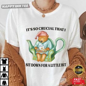 It's So Crucial That I Sit Down For A Little Bit T Shirt (4)