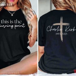 Charlie Kirk This Is The Turning Point Freedom Faith T-Shirt