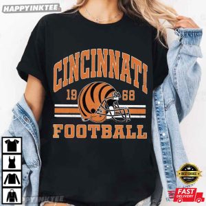 Cincinnati Football Vintage Style Fan Gifts T Shirt (2)