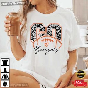 Go Bengals Cincinnati Bengals Leopard Football T Shirt (2)