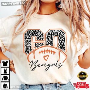 Go Bengals Cincinnati Bengals Leopard Football T Shirt (3)