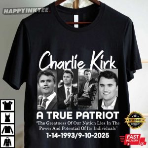 Charlie Kirk A True Patriot Vintage T Shirt (3)