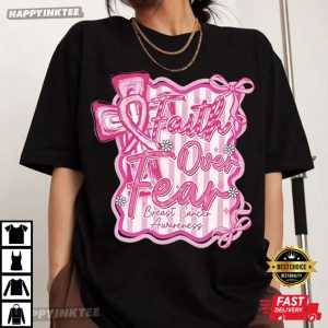 Preppy Breast Cancer Faith Over Fear Coquette T Shirt (4)