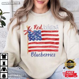 Red White And Blueberries Charlie Kirk Inspired USA T Shirt (2)