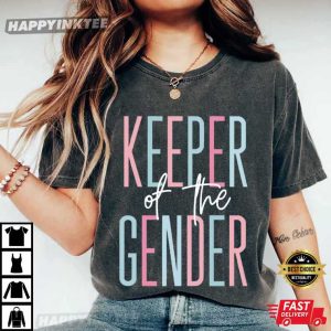 Keeper Of The Gender Baby Announcement Gender Reveal T Shirt (2)