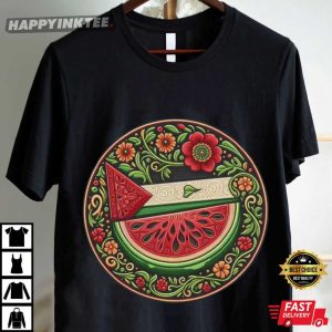Watermelon Solidarity Palestine Save Gaza T Shirt (4)