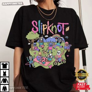 Slipknot Funny Cartoon Heavy Metal T-Shirt