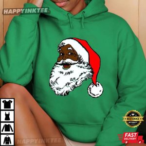 Black Santa Claus African American Christmas T Shirt (3)