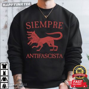 Siempre Antifascista Anti Fascism Hydra Dog T Shirt (2)