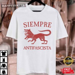 Siempre Antifascista Anti Fascism Hydra Dog T Shirt (3)