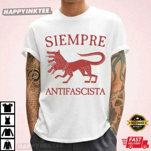 Siempre Antifascista Anti Fascism Hydra Dog T Shirt (4)