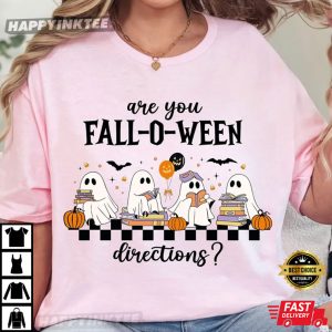 Are You Fall O Ween Directions Ghost Teacher Halloween T Shirt (2)