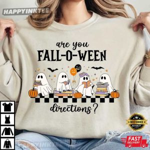 Are You Fall O Ween Directions Ghost Teacher Halloween T Shirt (3)