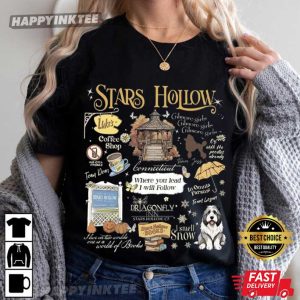 Stars Hollow Luke’s Diner Coffee Book Lover Fall Gift T-Shirt
