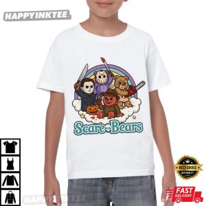 Horror Characters Scare Bears Halloween Horror Movie T Shirt (2)