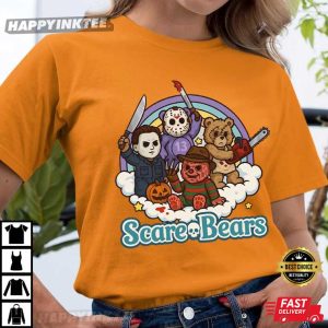 Horror Characters Scare Bears Halloween Horror Movie T Shirt (3)