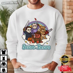 Horror Characters Scare Bears Halloween Horror Movie T Shirt (4)