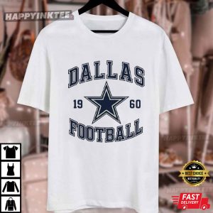 Dallas Cowboys Football Vintage Style T Shirt (3)