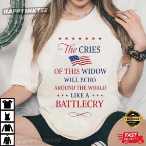 Erika Kirk Wife Of Charlie Kirk Battle Cry T Shirt (2)