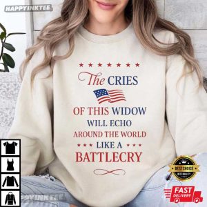 Erika Kirk Wife Of Charlie Kirk Battle Cry T Shirt (3)