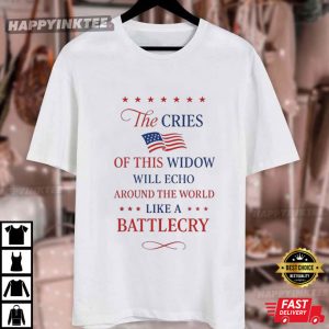 Erika Kirk Wife Of Charlie Kirk Battle Cry T Shirt (4)