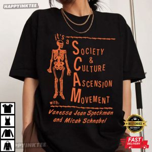 Skeleton SCAM Society And Culture Ascension Movement T Shirt (1)