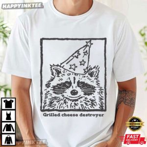 Funny Raccoon Grilled Cheese Destroyer T-Shirt