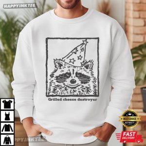 Funny Raccoon Grilled Cheese Destroyer T Shirt (2)