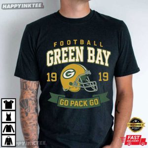 Vintage Green Bay Packers Football Go Pack Go T Shirt (1)