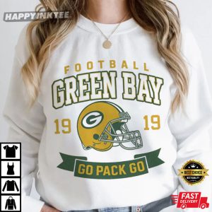 Vintage Green Bay Packers Football Go Pack Go T Shirt (4)