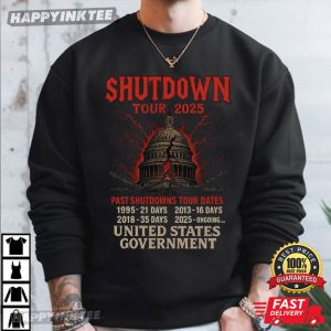 Shutdown Tour 2025 US Government Shutdown T Shirt (3)