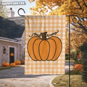 Fuck Trump Autumn Pumpkin Flag